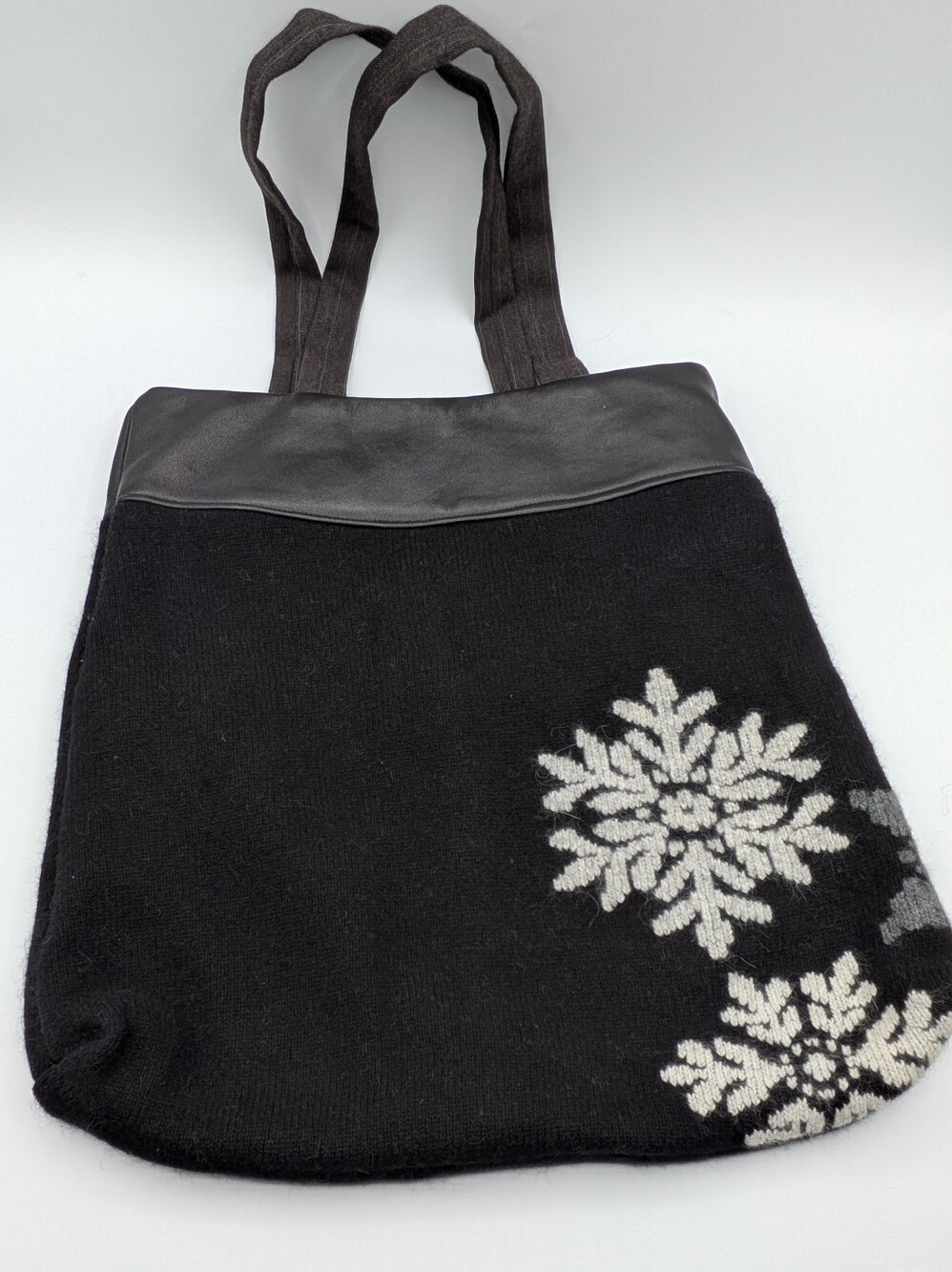 Preloved Upcycled Floral Tapestry Tote Bag - Like New!